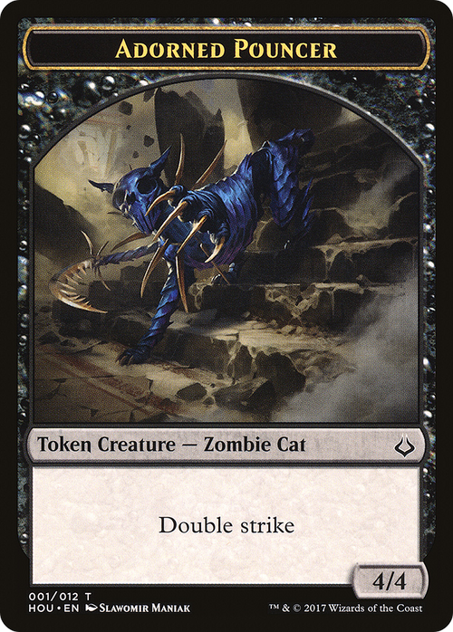 Adorned Pouncer Token (HOU-001) - Hour of Devastation Tokens