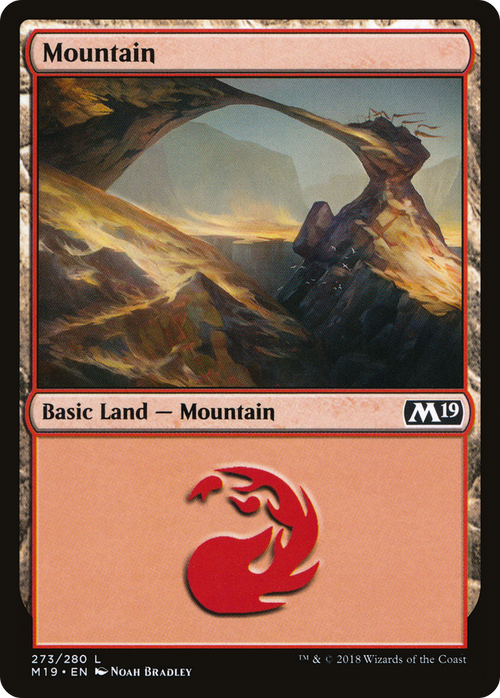 Mountain (273) (M19-273) - Core Set 2019 Foil