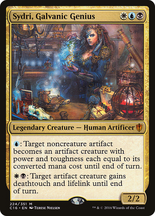 Sydri, Galvanic Genius (C16-224) - Commander 2016