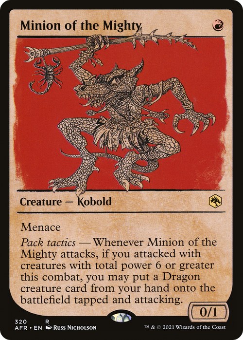 Minion of the Mighty (Showcase) (AFR-320) - Adventures in the Forgotten Realms: (Showcase) Foil