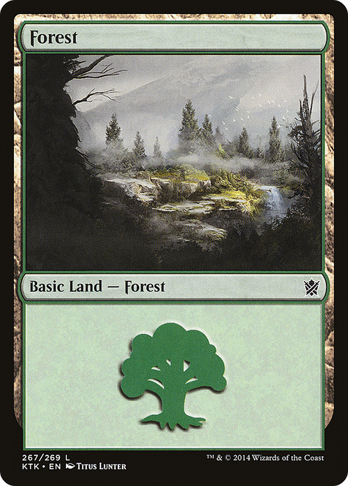 Forest (267) (KTK-267) - Khans of Tarkir