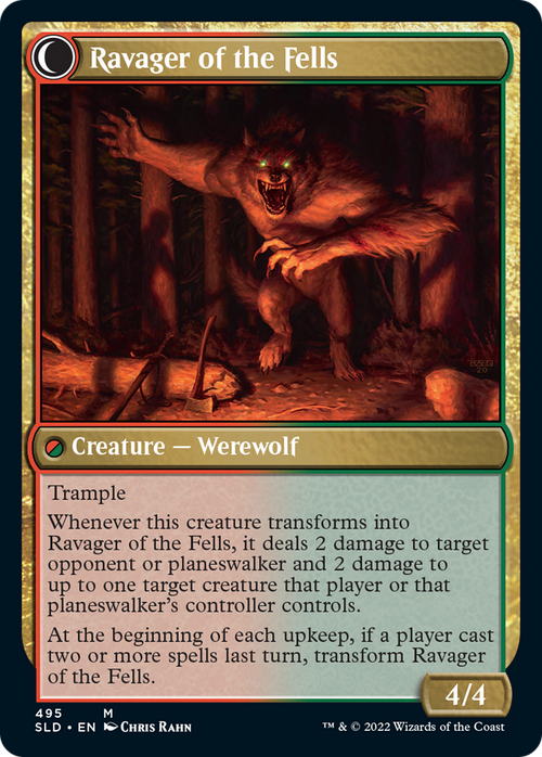 Huntmaster of the Fells (SLD-495) - Secret Lair Drop: (Double Faced Transform) Foil