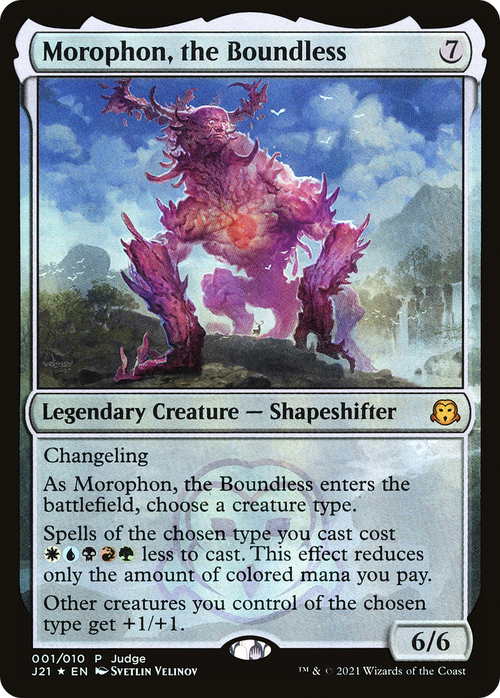 Morophon, the Boundless (JDG-001) - Judge Gift Cards 2021 Foil