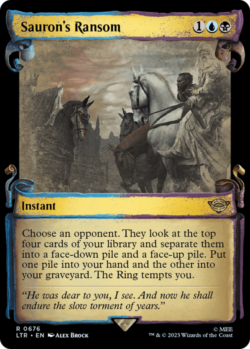 Sauron's Ransom (Showcase Scrolls) (LTR-676) - The Lord of the Rings: Tales of Middle-earth: (Showcase) Foil