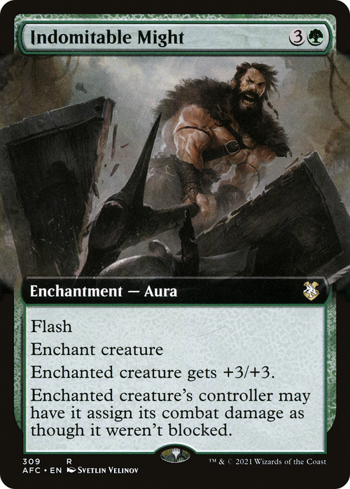 Indomitable Might (Extended Art) (AFC-309) - Forgotten Realms Commander: (Extended Art)