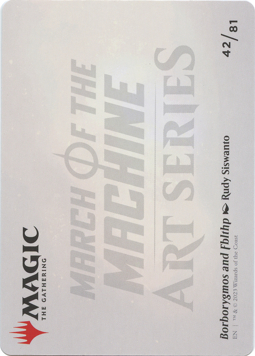 Borborygmos and Fblthp // Borborygmos and Fblthp (AMOM-042) - March of the Machine Art Series (Borderless) Foil