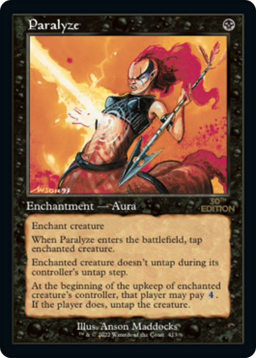 Paralyze (Retro Frame) (30A-413) - 30th Anniversary Edition