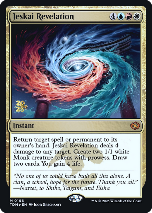 Jeskai Revelation (PRE-196S) - Prerelease Cards Foil
