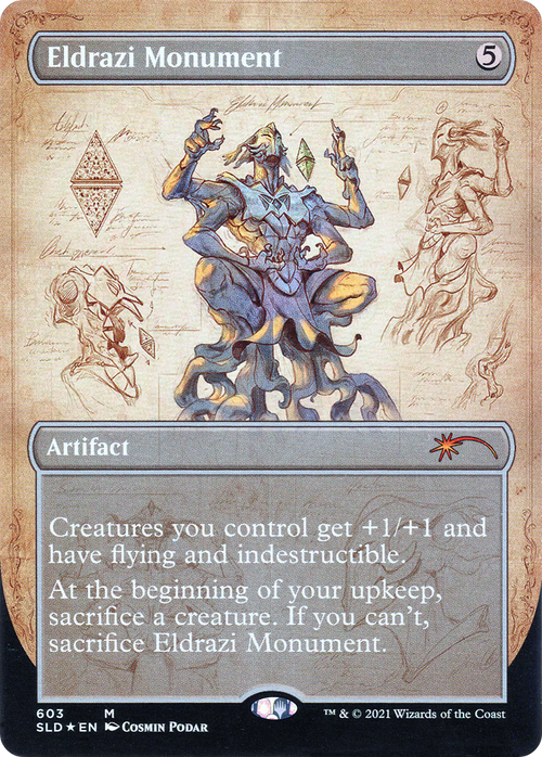 Eldrazi Monument (SLD-603) - Secret Lair Drop (Borderless) Foil