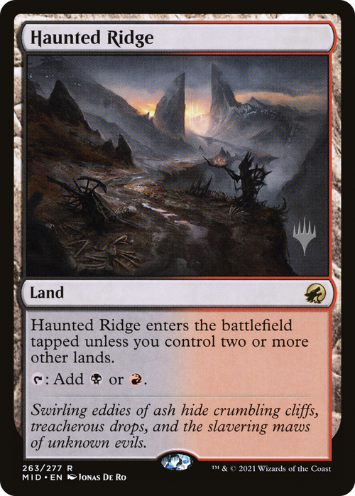 Haunted Ridge (PPMID-263P) - Innistrad: Midnight Hunt Promos Foil