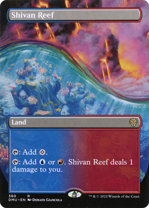 Shivan Reef (Borderless) (DMU-380) - Dominaria United Foil