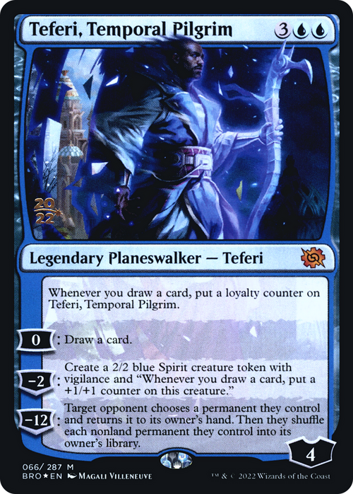 Teferi, Temporal Pilgrim (PRE-066) - The Brothers' War Promos Foil