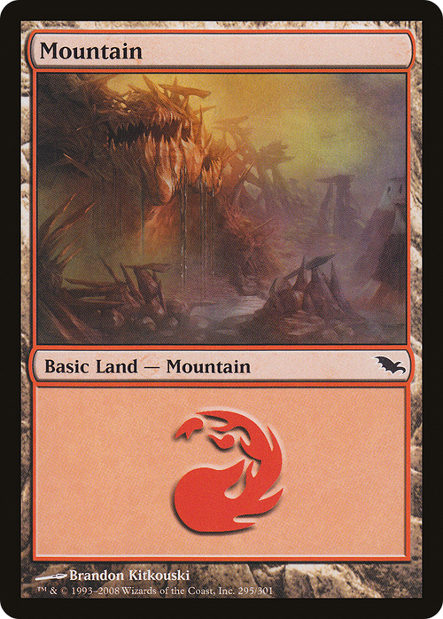 Mountain (295) (SHM-295) - Shadowmoor Foil