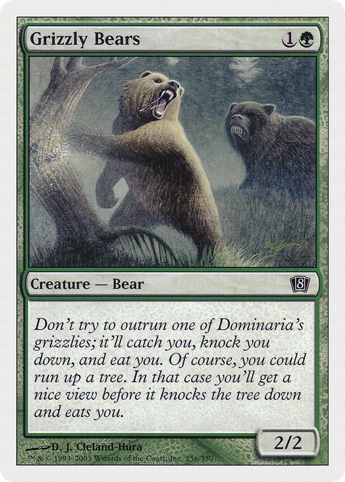 Grizzly Bears (8ED-256) - 8th Edition Foil