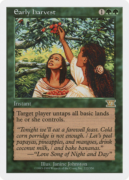 Early Harvest (6ED-222) - Classic Sixth Edition