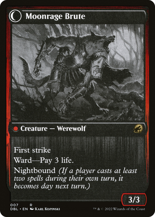 Brutal Cathar (DBL-007) - Innistrad: Double Feature: (Double Faced Transform)