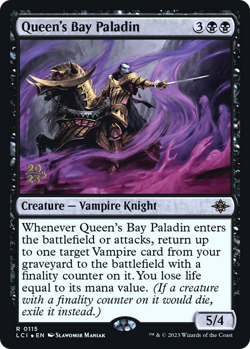 Queen's Bay Paladin (PRE-115) - The Lost Caverns of Ixalan Promos Foil