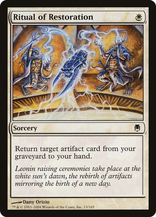 Ritual of Restoration (DST-013) - Darksteel Foil