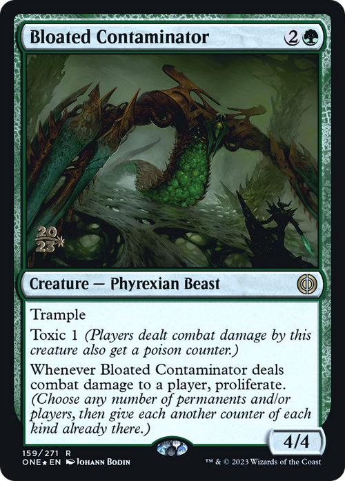 Bloated Contaminator (PRE-159) - Phyrexia: All Will Be One Promos Foil