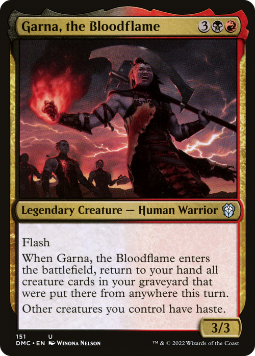 Garna, the Bloodflame (DMC-151) - Dominaria United Commander