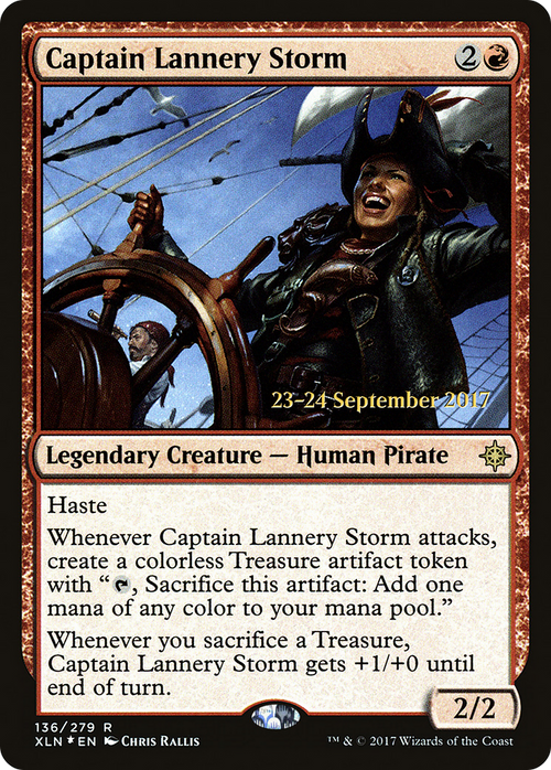 Captain Lannery Storm (PRE-136S) - Ixalan Promos Foil
