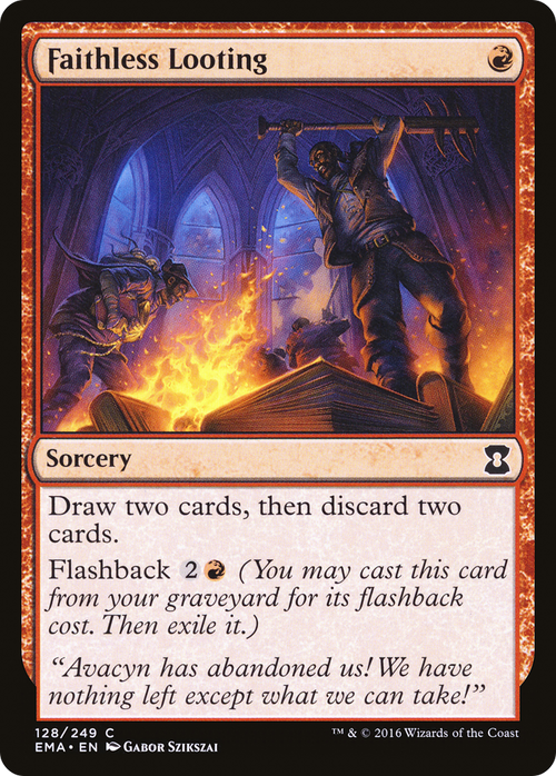 Faithless Looting (EMA-128) - Eternal Masters Foil