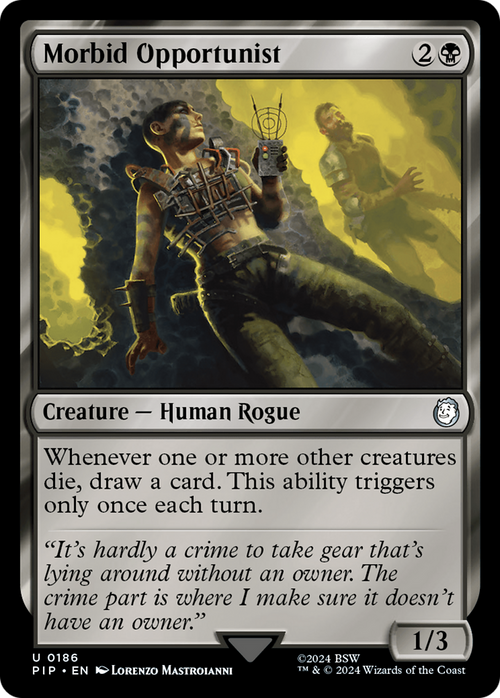 Morbid Opportunist (PIP-186) - Fallout Foil