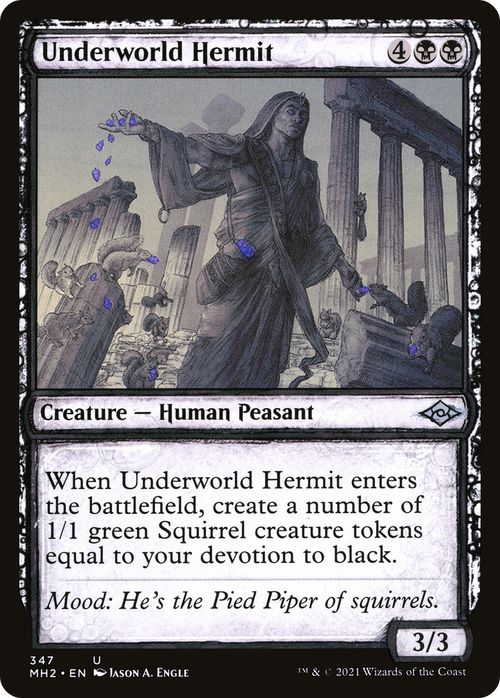 Underworld Hermit (Showcase) (MH2-347) - Modern Horizons 2: (Showcase)