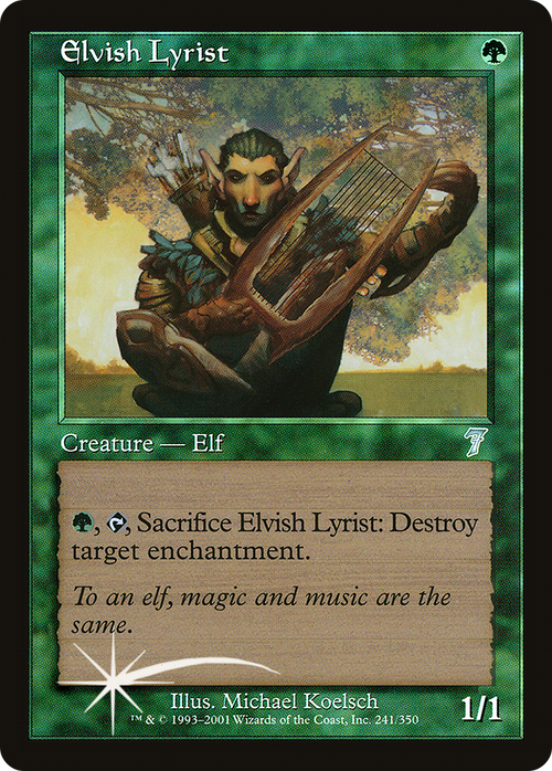 Elvish Lyrist (7ED-241) - 7th Edition Foil