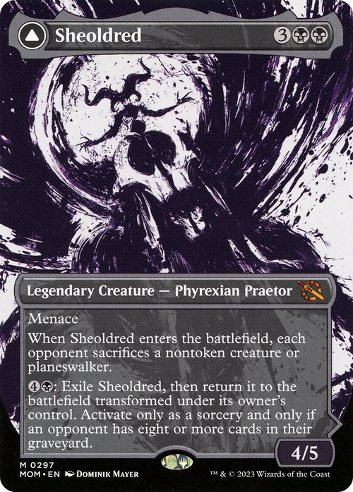Sheoldred (Showcase) (MOM-297) - March of the Machine: (Showcase) (Borderless)