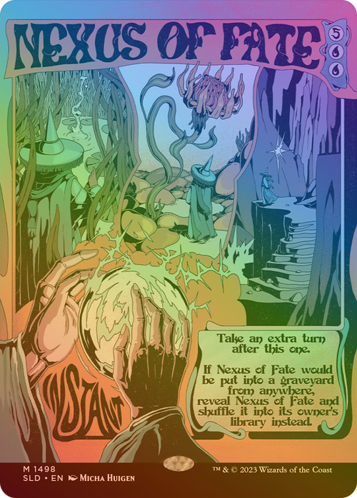 Nexus of Fate (Rainbow Foil) (SLD-1498) - Secret Lair Drop (Borderless) Foil
