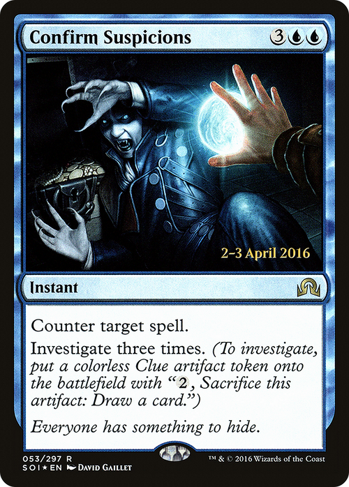 Confirm Suspicions (PRE-53S) - Shadows over Innistrad Promos Foil