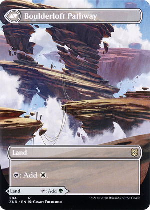 Branchloft Pathway (Borderless) (ZNR-284) - Zendikar Rising: (Showcase) (Borderless)
