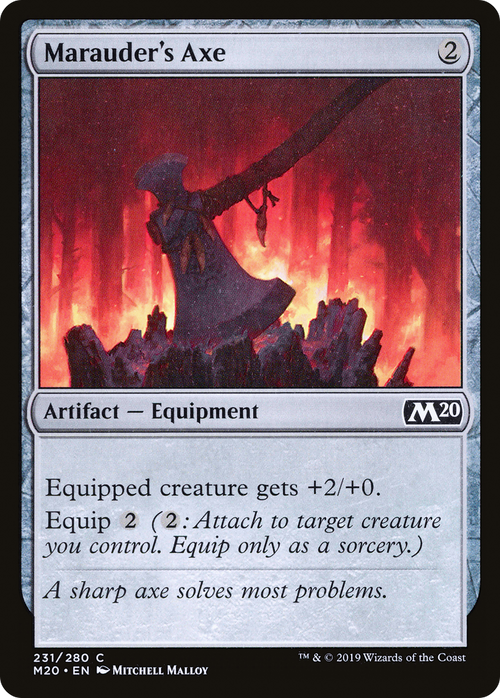 Marauder's Axe (M20-231) - Core Set 2020 Foil