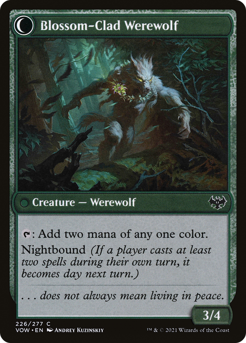 Weaver of Blossoms (VOW-226) - Innistrad: Crimson Vow: (Double Faced Transform) Foil
