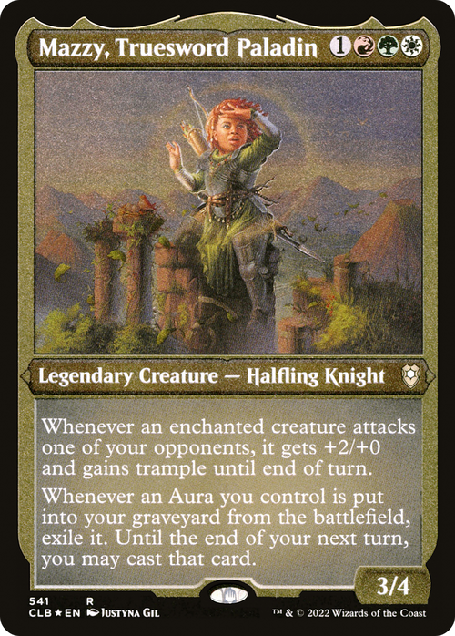 Mazzy, Truesword Paladin (Foil Etched) (CLB-541) - Commander Legends: Battle for Baldur's Gate Foil