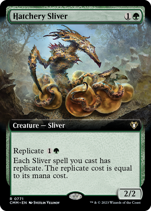 Hatchery Sliver (Extended Art) (CMM-771) - Commander Masters: (Extended Art)
