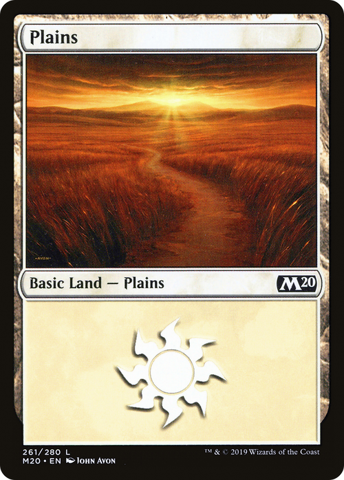Plains (M20-261) - Core Set 2020 Foil