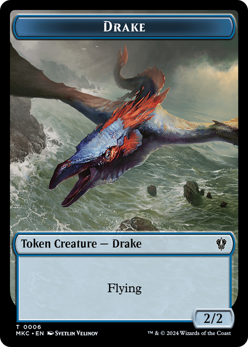Drake (TMKC-006) - Murders at Karlov Manor Commander Tokens