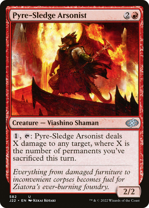 Pyre-Sledge Arsonist (J22-582) - Jumpstart 2022