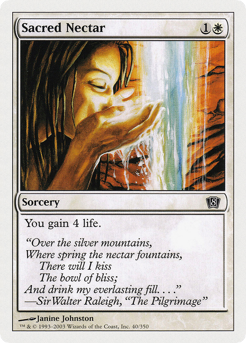 Sacred Nectar (8ED-040) - 8th Edition