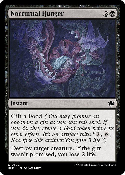 Nocturnal Hunger (BLB-102) - Bloomburrow