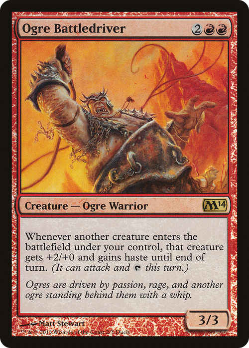Ogre Battledriver (MEDIA-002) - Duels of the Planeswalkers 2014 Promos Foil