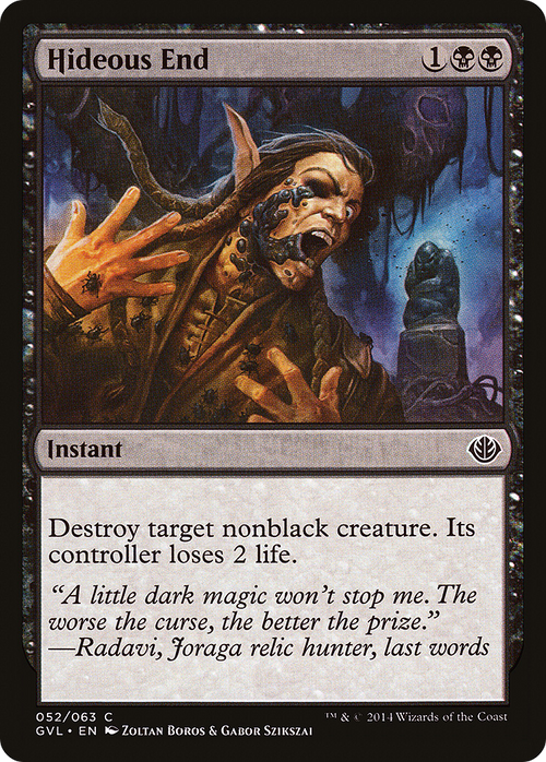 Hideous End (DD3-052) - Duel Decks Anthology: Garruk vs. Liliana