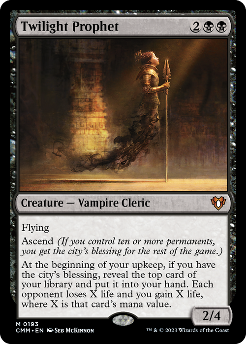 Twilight Prophet (CMM-193) - Commander Masters Foil