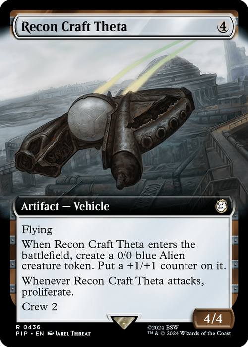 Recon Craft Theta (Extended Art) (PIP-436) - Fallout: (Extended Art) Foil