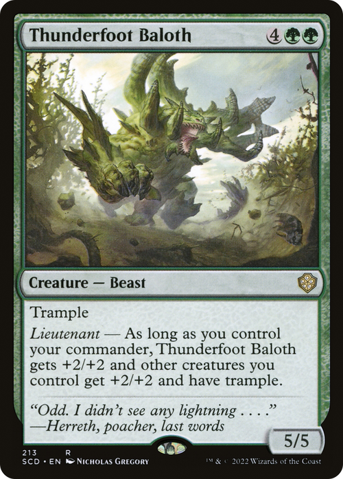 Thunderfoot Baloth (SCD-213) - Starter Commander Decks