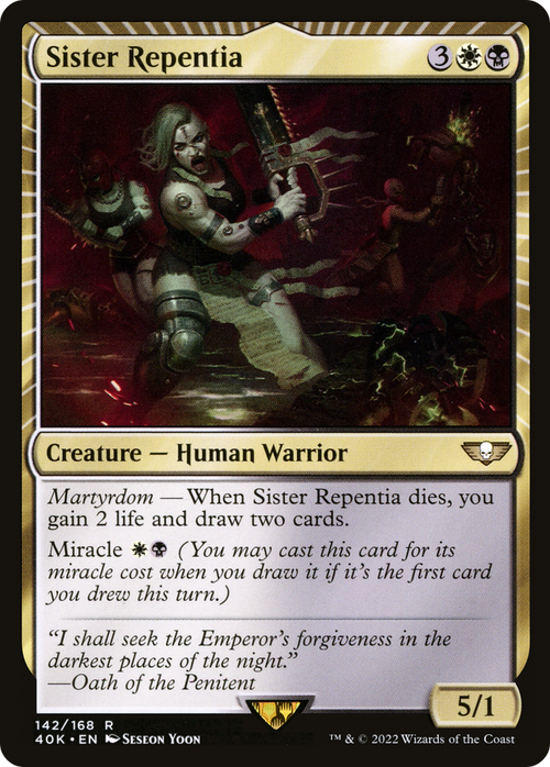 Sister Repentia (40K-142) - Warhammer 40,000 Commander: (miracle)
