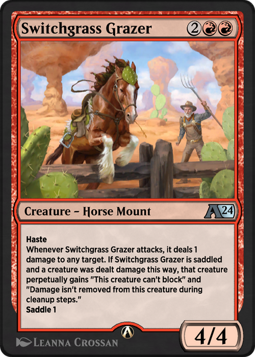 Switchgrass Grazer (YOTJ-014) - Alchemy: Outlaws of Thunder Junction