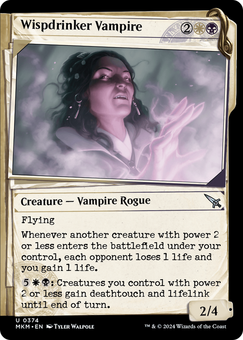 Wispdrinker Vampire (Showcase) (MKM-374) - Murders at Karlov Manor: (Showcase)